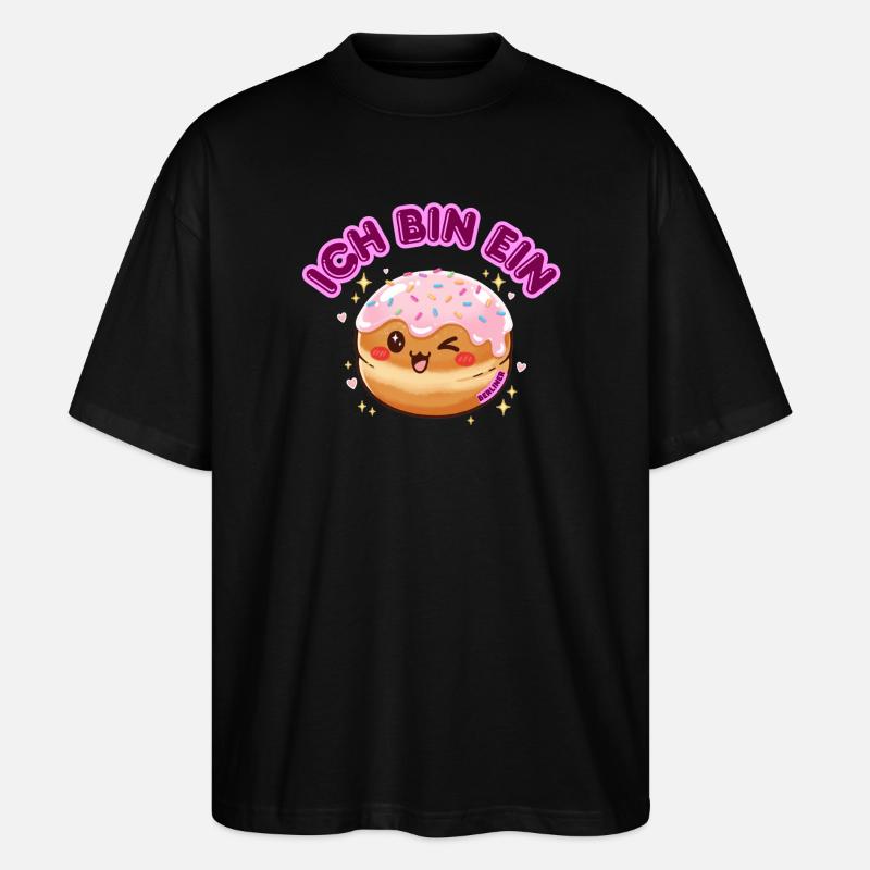 Ich bin ein Berliner - Stanley/Stella Oversized Unisex Bio T-Shirt Blaster 2.0 - Schwarz
