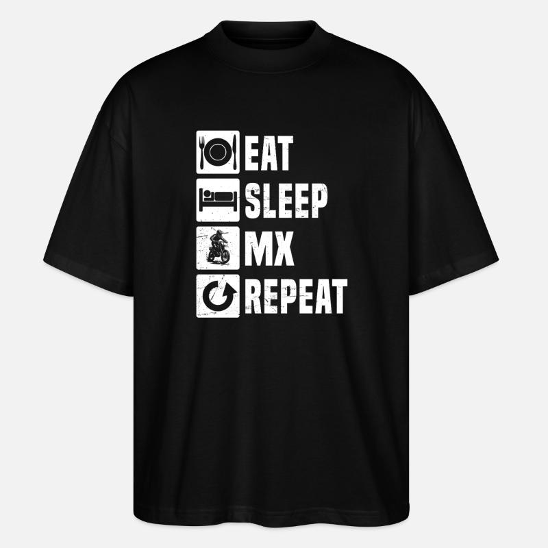 Motocross Power Motocross Design - Stanley/Stella Oversized Unisex Bio T-Shirt Blaster 2.0 - Schwarz