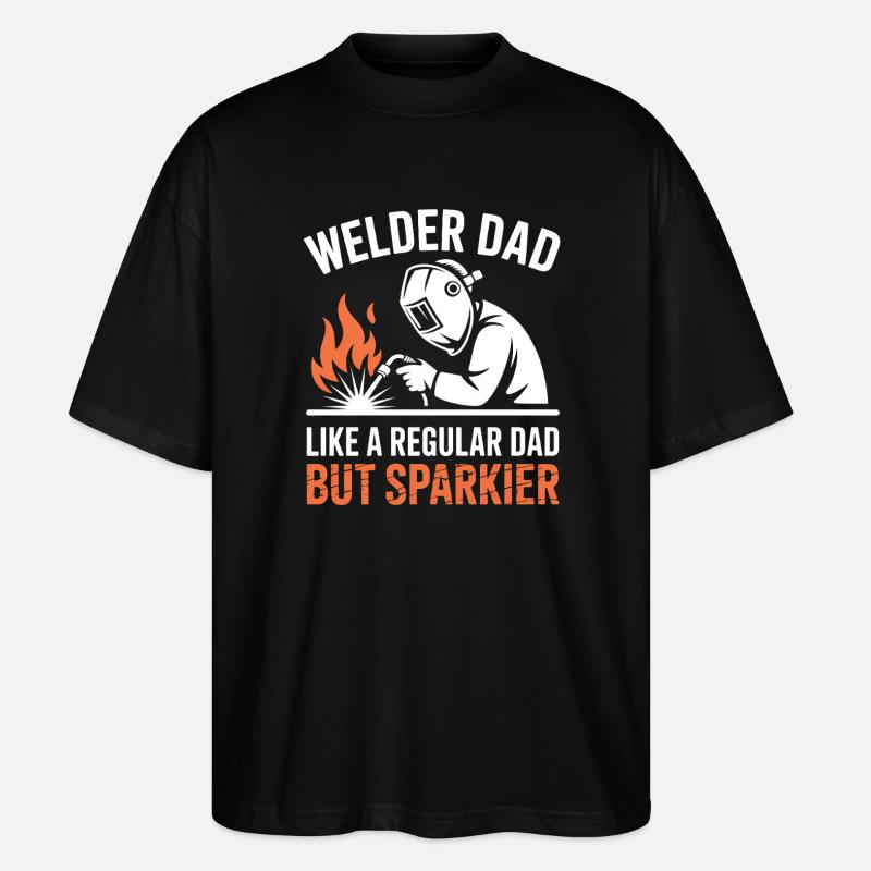Schweißer Spruch Beruf Lustiges Schweißer Geschenk - Stanley/Stella Oversized Unisex Bio T-Shirt Blaster 2.0 - Schwarz