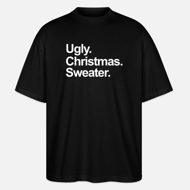hässlicher Weihnachtspullover - Stanley/Stella Oversized Unisex Bio T-Shirt Blaster 2.0 - Schwarz