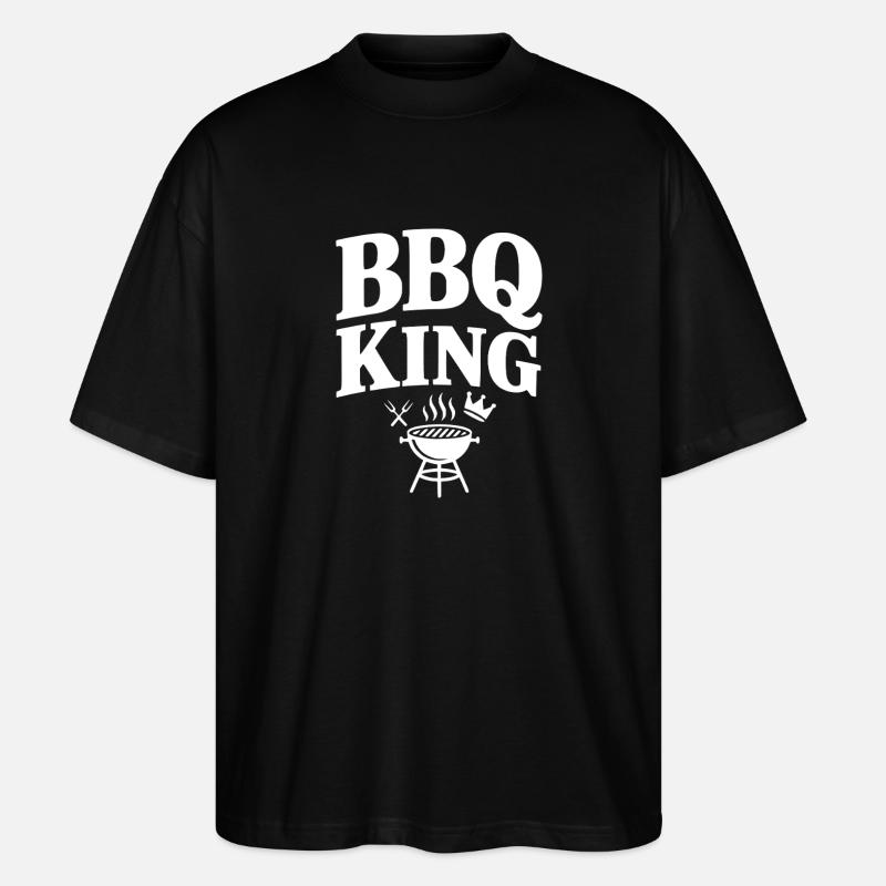 BBQ Kingsize-Bett - Stanley/Stella Oversized Unisex Bio T-Shirt Blaster 2.0 - Schwarz