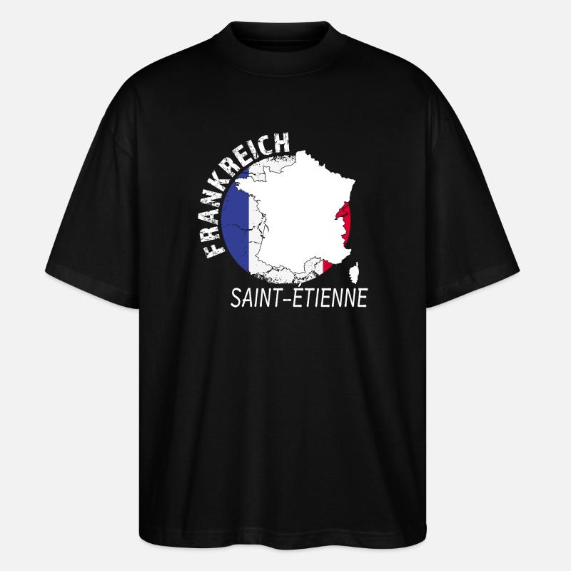 Saint-Etienne - Stanley/Stella Oversized Unisex Bio T-Shirt Blaster 2.0 - Schwarz