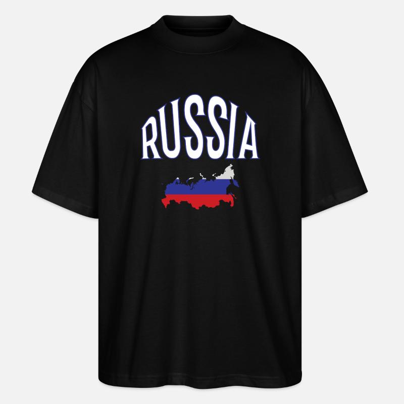 Russie - T-shirt bio Blaster 2.0 coupe oversize Stanley/Stella Unisexe - noir