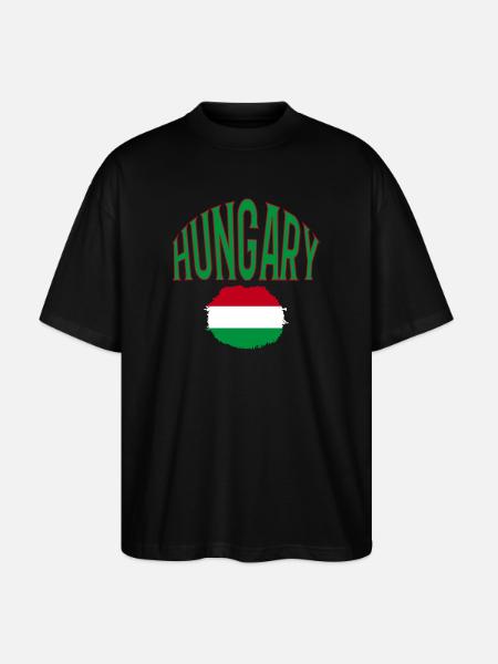 Hungary - Stanley/Stella Oversized Unisex Bio T-Shirt Blaster 2.0 - Schwarz