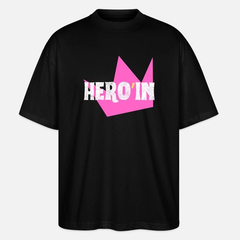 Heldin - Stanley/Stella Oversized Unisex Bio T-Shirt Blaster 2.0 - Schwarz
