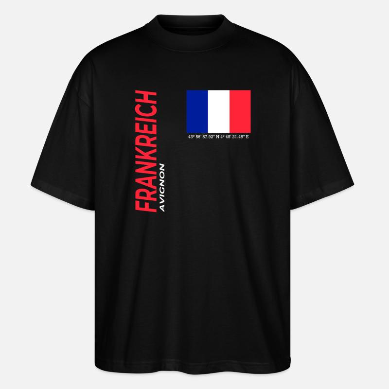 Avignon - T-shirt bio Blaster 2.0 coupe oversize Stanley/Stella Unisexe - noir