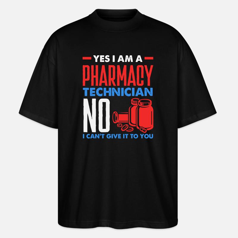 Apotheker Pharmazeutisch-technischer - Stanley/Stella Oversized Unisex Bio T-Shirt Blaster 2.0 - Schwarz
