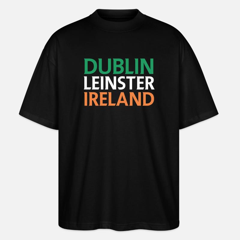 Dublin – Irlande Textdesign - T-shirt bio Blaster 2.0 coupe oversize Stanley/Stella Unisexe - noir