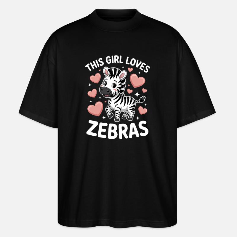 Zebra Saying Funny Zebra Gift - Stanley/Stella Oversized Unisex Organic T-shirt Blaster 2.0 - black