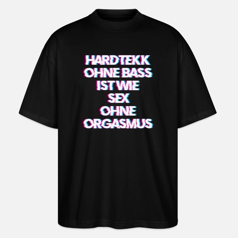 Hardtekk Tekk - Stanley/Stella Oversized Unisex Bio T-Shirt Blaster 2.0 - Schwarz