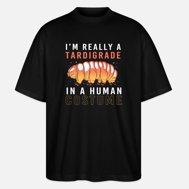 Tardigrade Tardigrade Water Bear Tardigrade - Stanley/Stella Oversized Unisex Organic T-shirt Blaster 2.0 - black