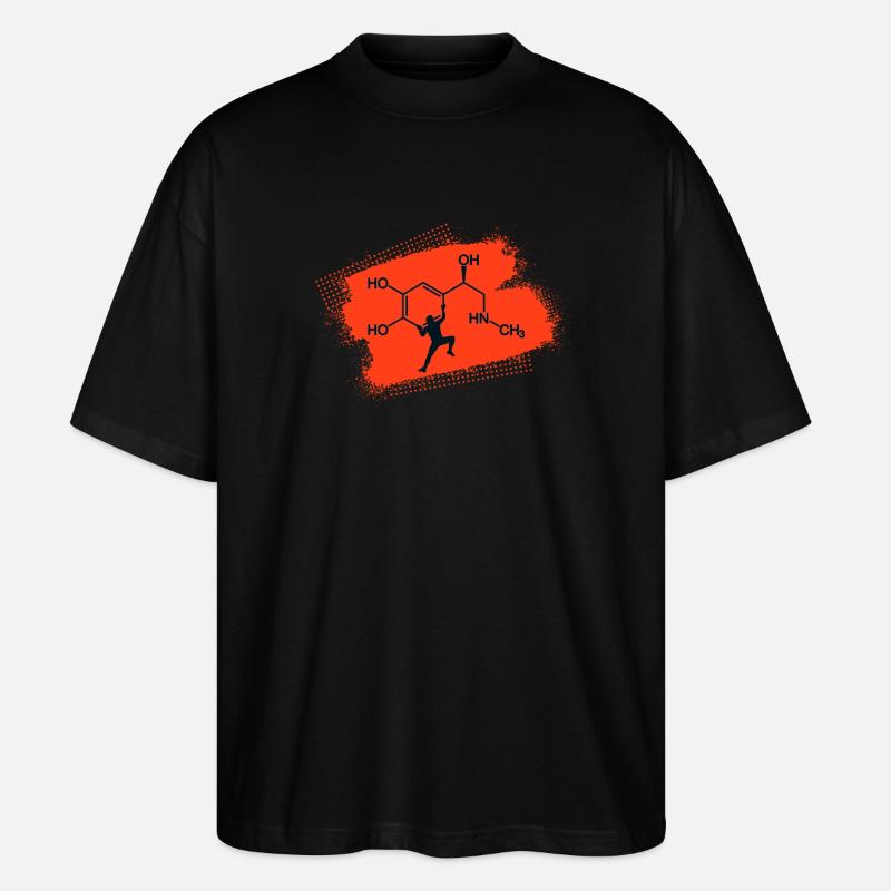 Klettern Adrenalin Junkie - Stanley/Stella Oversized Unisex Bio T-Shirt Blaster 2.0 - Schwarz