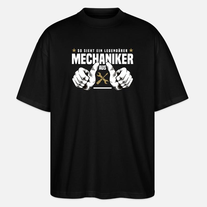 Mechaniker - Stanley/Stella Oversized Unisex Bio T-Shirt Blaster 2.0 - Schwarz