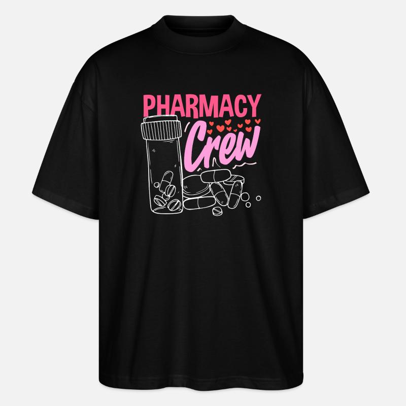 Pharmacist Pharmaceutical Technical - Stanley/Stella Oversized Unisex Organic T-shirt Blaster 2.0 - black