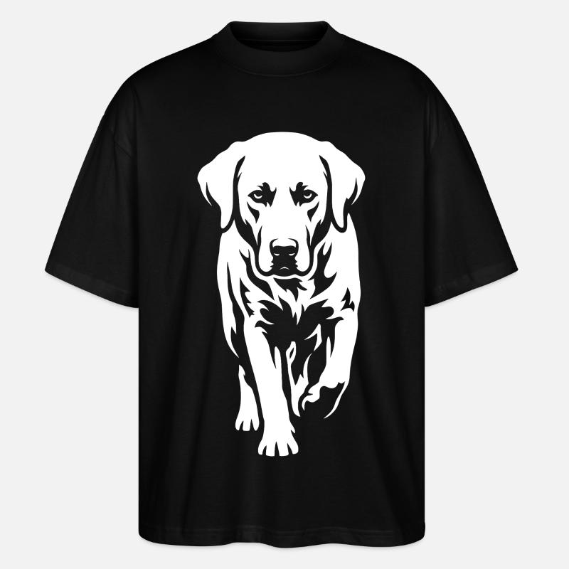 Labrador – Timeless elegance - Stanley/Stella Oversized Unisex Organic T-shirt Blaster 2.0 - black