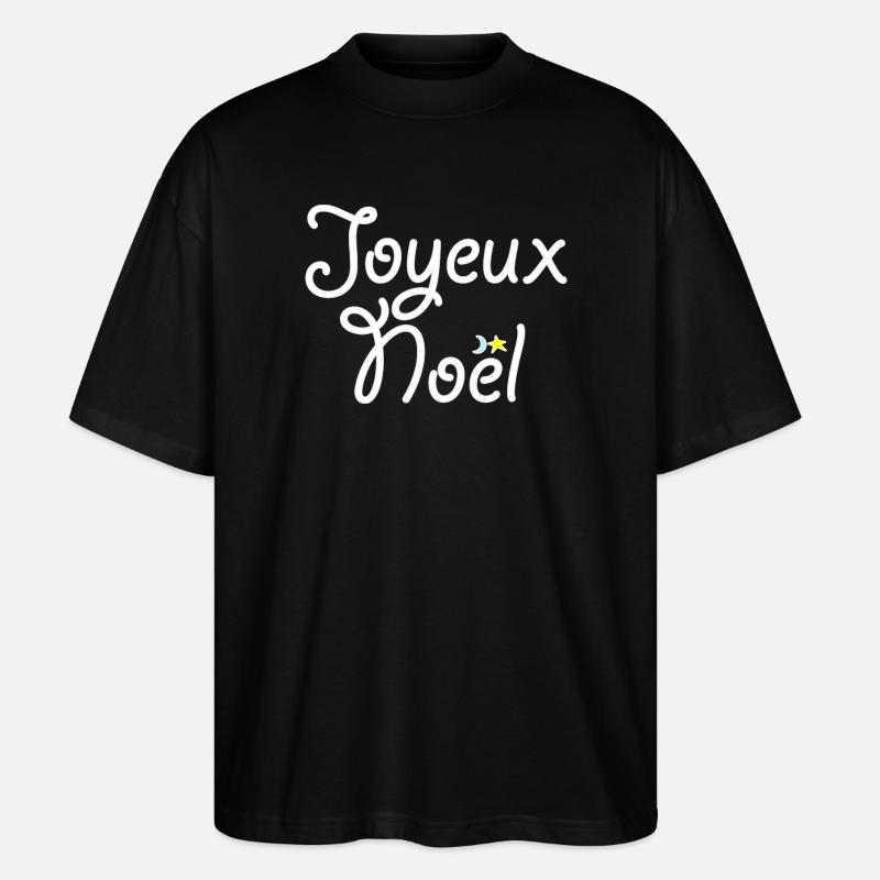 Frohe Weihnachten - Stanley/Stella Oversized Unisex Bio T-Shirt Blaster 2.0 - Schwarz