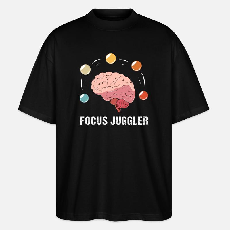 Autism Gift Autistic ADHD Asperger's - Stanley/Stella Oversized Unisex Organic T-shirt Blaster 2.0 - black