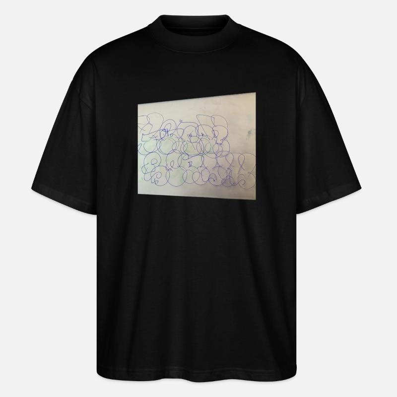 Souvenir de Berlin déformé - T-shirt bio Blaster 2.0 coupe oversize Stanley/Stella Unisexe - noir