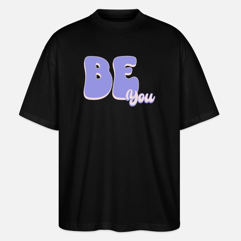 Sei einfach DU - Stanley/Stella Oversized Unisex Bio T-Shirt Blaster 2.0 - Schwarz