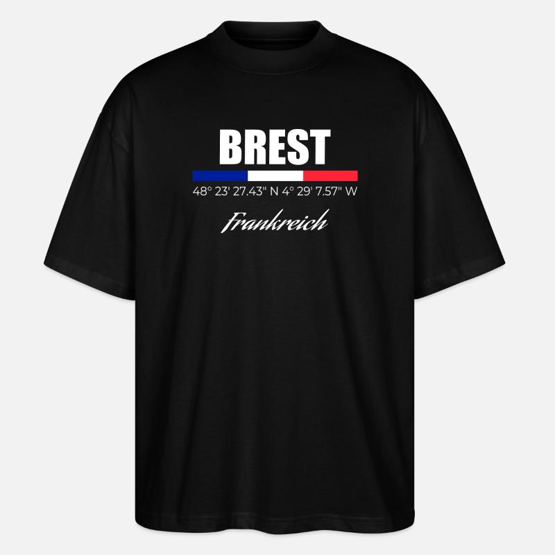 Brest - Stanley/Stella Oversized Unisex Bio T-Shirt Blaster 2.0 - Schwarz