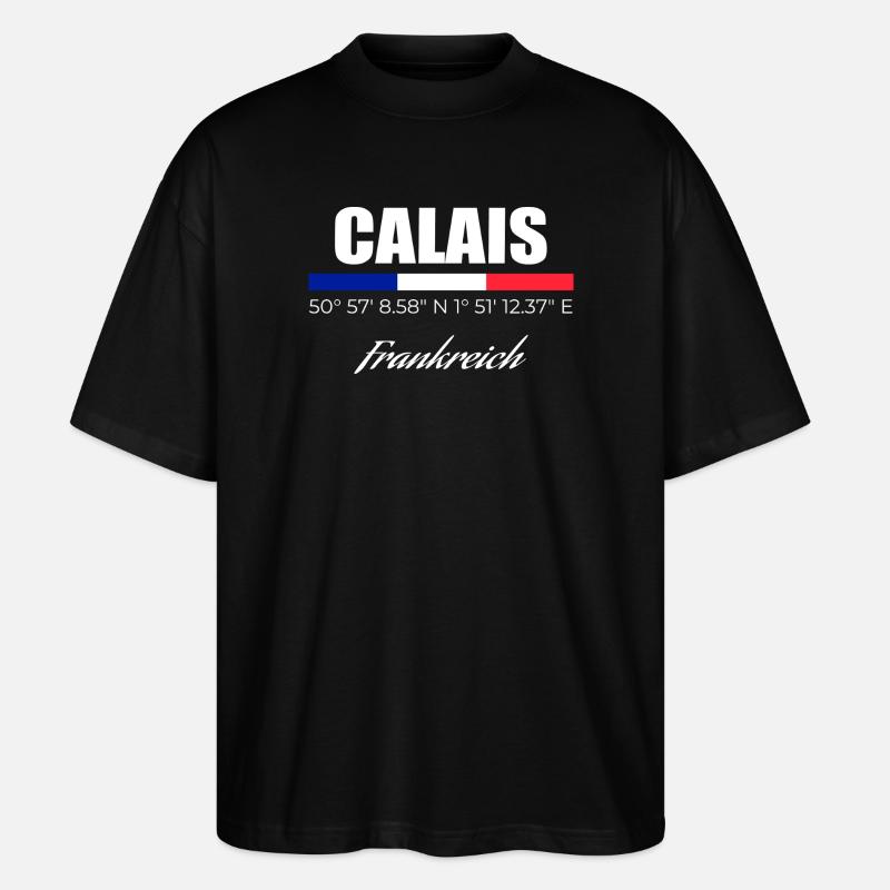 Calais - Stanley/Stella Oversized Unisex Bio T-Shirt Blaster 2.0 - Schwarz