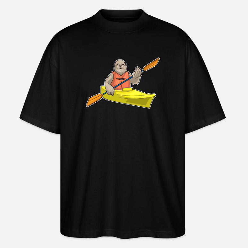 Petit bateau phoque - T-shirt bio Blaster 2.0 coupe oversize Stanley/Stella Unisexe - noir