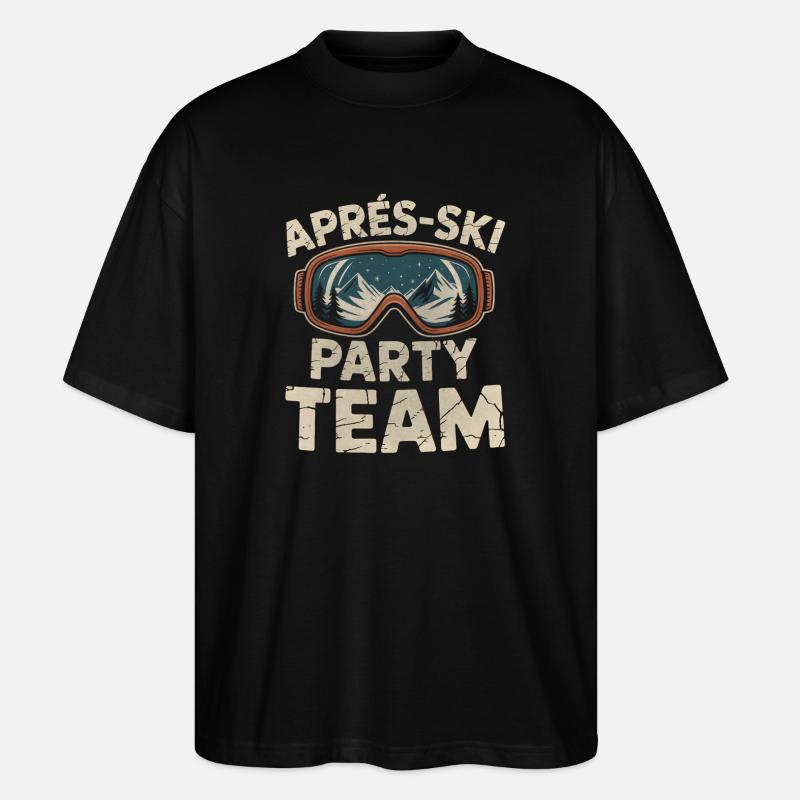 L’équipe de ski APRrès - T-shirt bio Blaster 2.0 coupe oversize Stanley/Stella Unisexe - noir