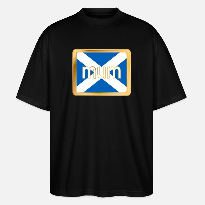 Schottische Mutter - Stanley/Stella Oversized Unisex Bio T-Shirt Blaster 2.0 - Schwarz