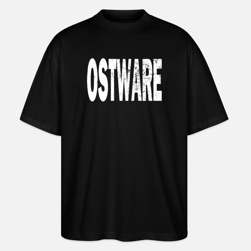 T-shirt à capuche Ostalgie Ostware Ostalgie Fun Fun - T-shirt bio Blaster 2.0 coupe oversize Stanley/Stella Unisexe - noir