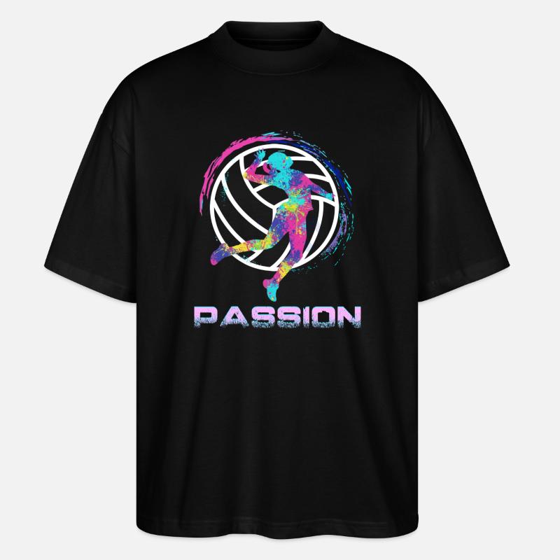 Volley - Stanley/Stella Oversized Unisex Bio T-Shirt Blaster 2.0 - Schwarz