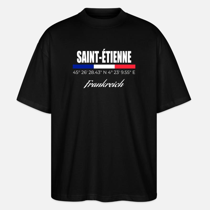 Saint-Etienne - Stanley/Stella Oversized Unisex Bio T-Shirt Blaster 2.0 - Schwarz