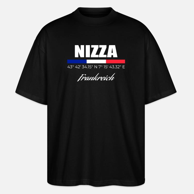 Nizza - Stanley/Stella Oversized Unisex Bio T-Shirt Blaster 2.0 - Schwarz