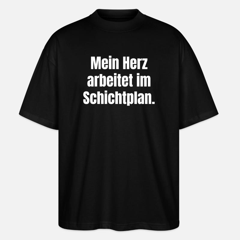 Cœur du plan de quart - T-shirt bio Blaster 2.0 coupe oversize Stanley/Stella Unisexe - noir