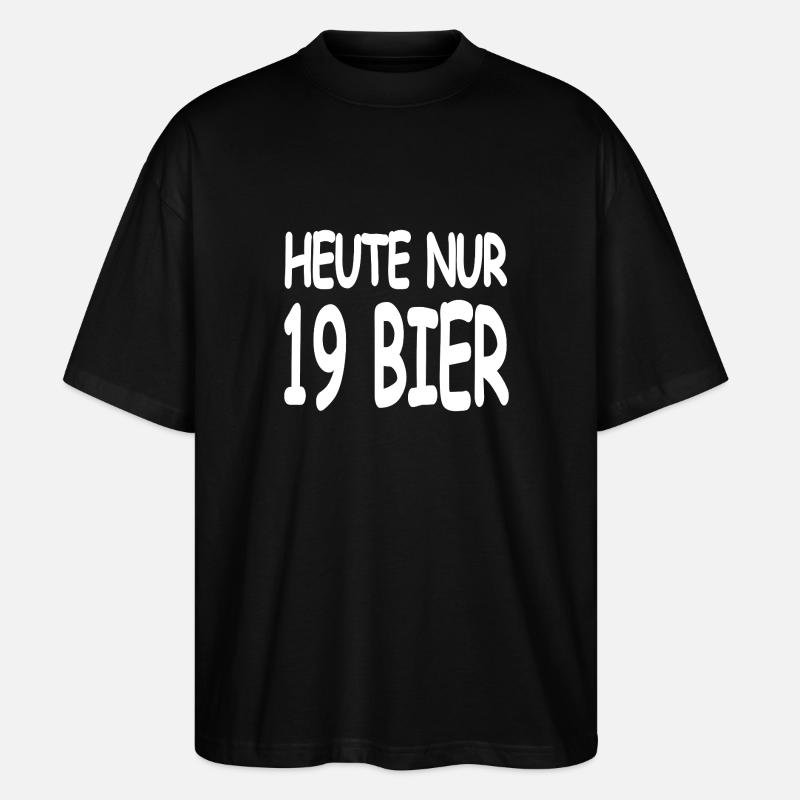Bier - Stanley/Stella Oversized Unisex Bio T-Shirt Blaster 2.0 - Schwarz