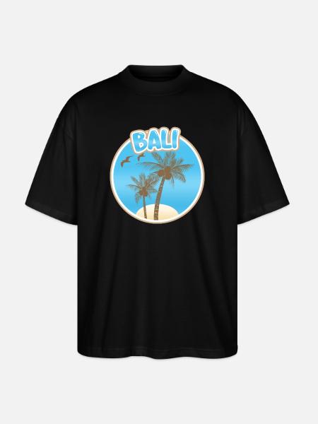 Geschenk für Bali - Stanley/Stella Oversized Unisex Bio T-Shirt Blaster 2.0 - Schwarz