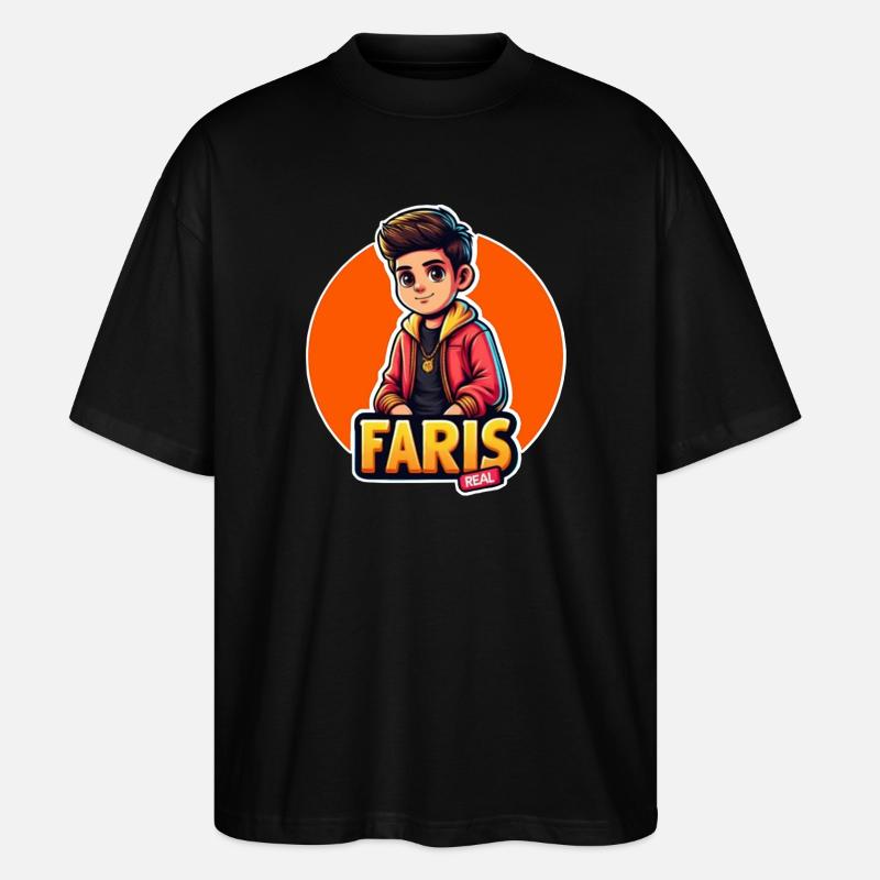 #FarisREAL - Stanley/Stella Oversized Unisex Bio T-Shirt Blaster 2.0 - Schwarz