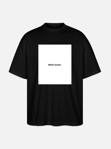 Stay Relaxed – Minimal Slogan - Stanley/Stella Oversized Unisex Organic T-shirt Blaster 2.0 - black