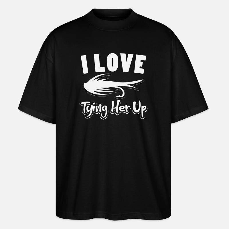 Pêcheur, pêcheur, dits, Petri Heil - T-shirt bio Blaster 2.0 coupe oversize Stanley/Stella Unisexe - noir