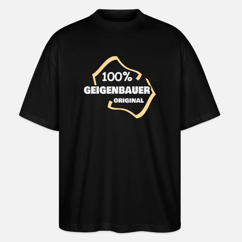Geschenk für Geigenbauer - Stanley/Stella Oversized Unisex Bio T-Shirt Blaster 2.0 - Schwarz