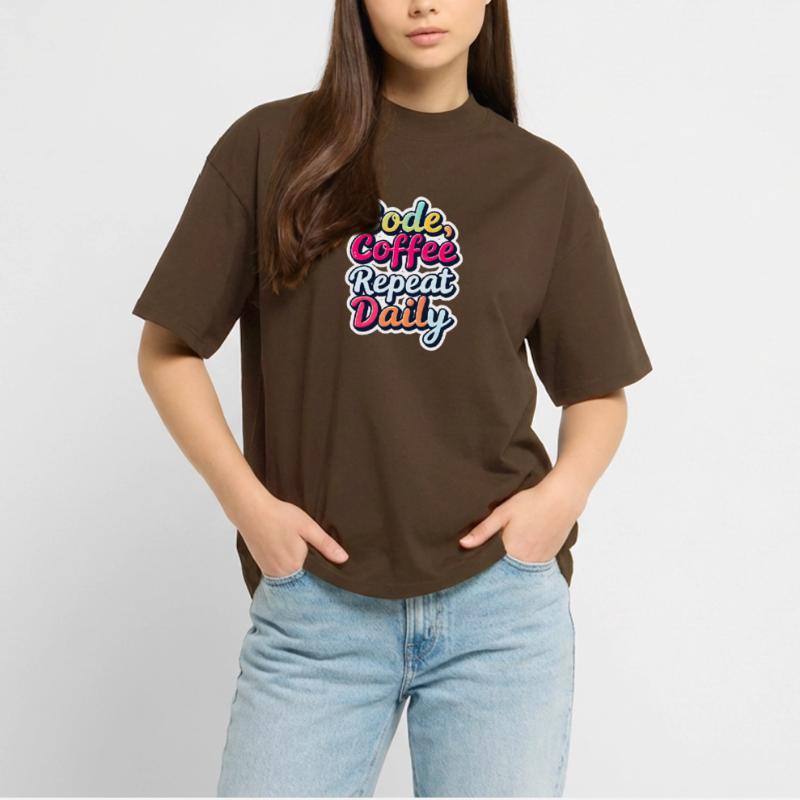 Code Sleep Debug Repeat Programmer Shirt T-shirt bio Blaster 2.0 coupe oversize Stanley/Stella Unisexe
