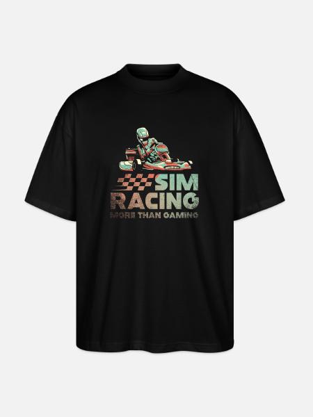 Sim Racing: More Than Gaming - Stanley/Stella Oversized Unisex Organic T-shirt Blaster 2.0 - black