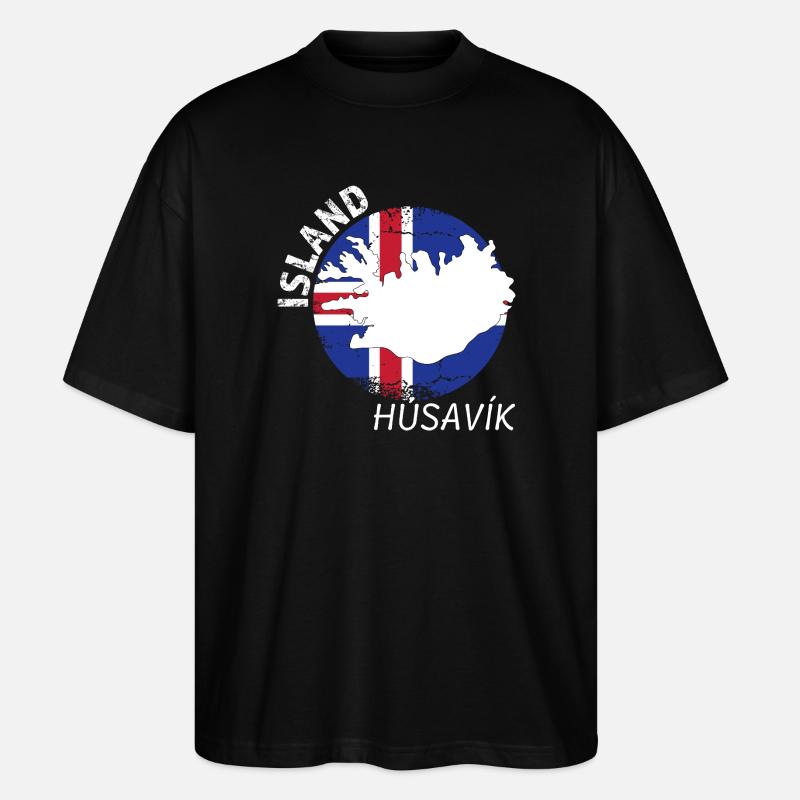Húsavík - Stanley/Stella Oversized Unisex Bio T-Shirt Blaster 2.0 - Schwarz