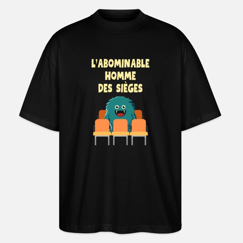 Der abscheuliche Mann der Belagerungen - Stanley/Stella Oversized Unisex Bio T-Shirt Blaster 2.0 - Schwarz