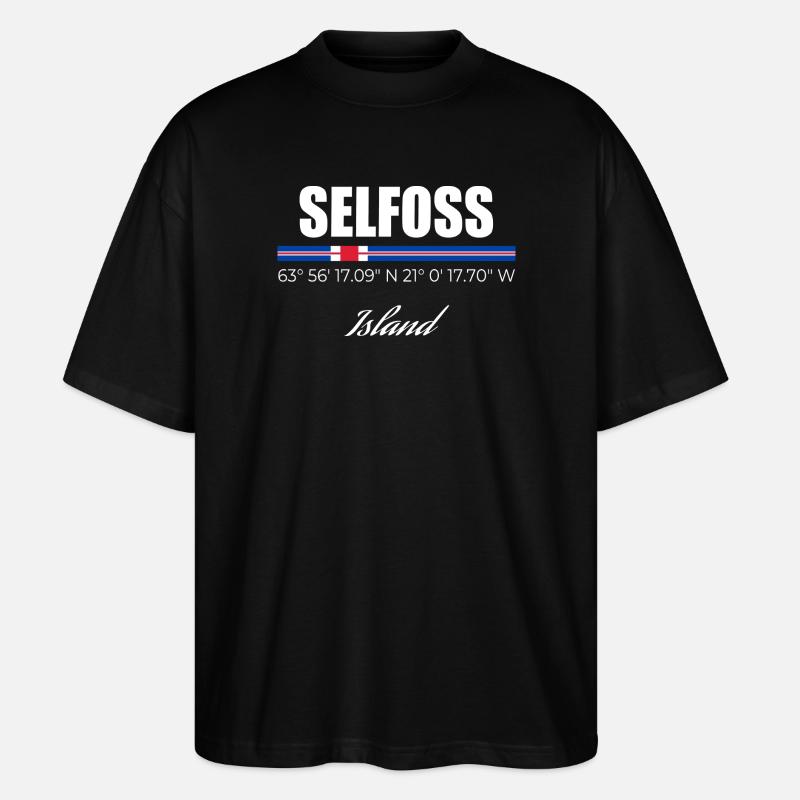 selfoss - Stanley/Stella Oversized Unisex Organic T-shirt Blaster 2.0 - black