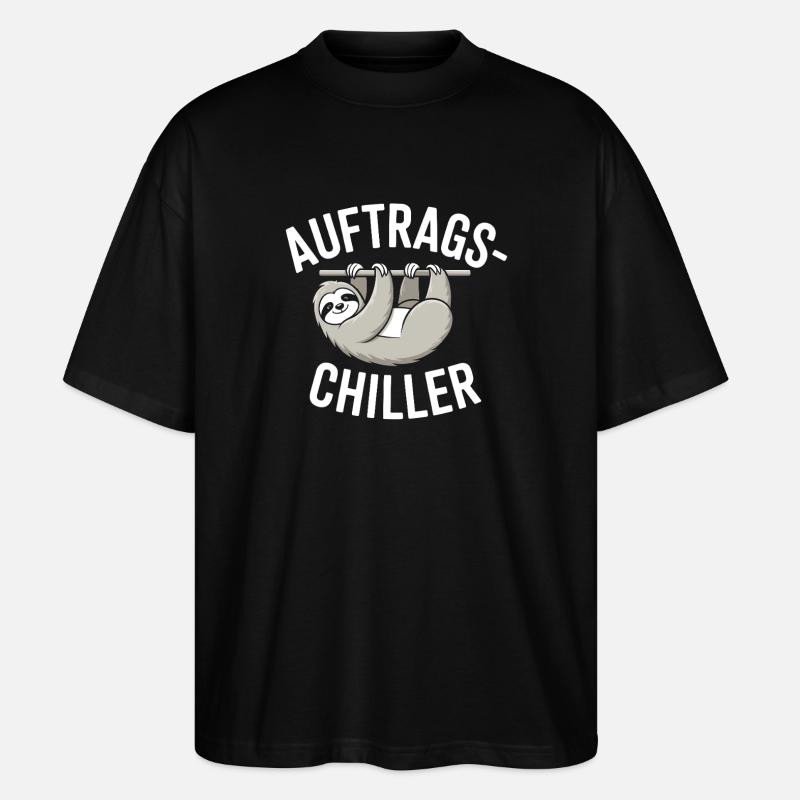 Commander Chiller Commander Chiller Bureau Sloth - T-shirt bio Blaster 2.0 coupe oversize Stanley/Stella Unisexe - noir