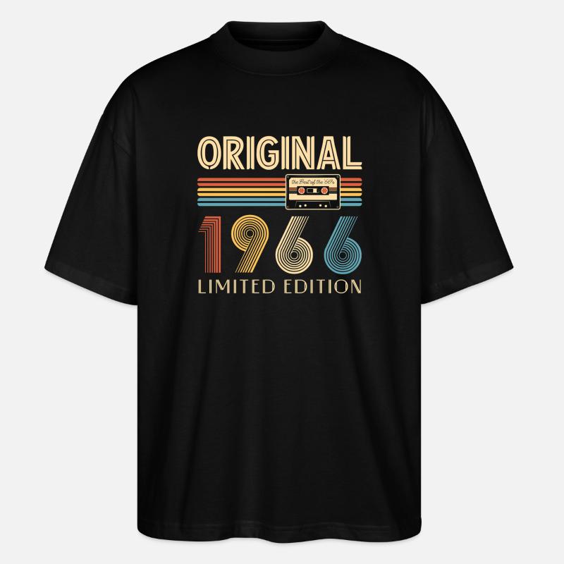 60 års fødselsdag 60 års jubilæum Original 1966 - Stanley/Stella Oversize Unisex Øko T-shirt Blaster 2.0 - sort