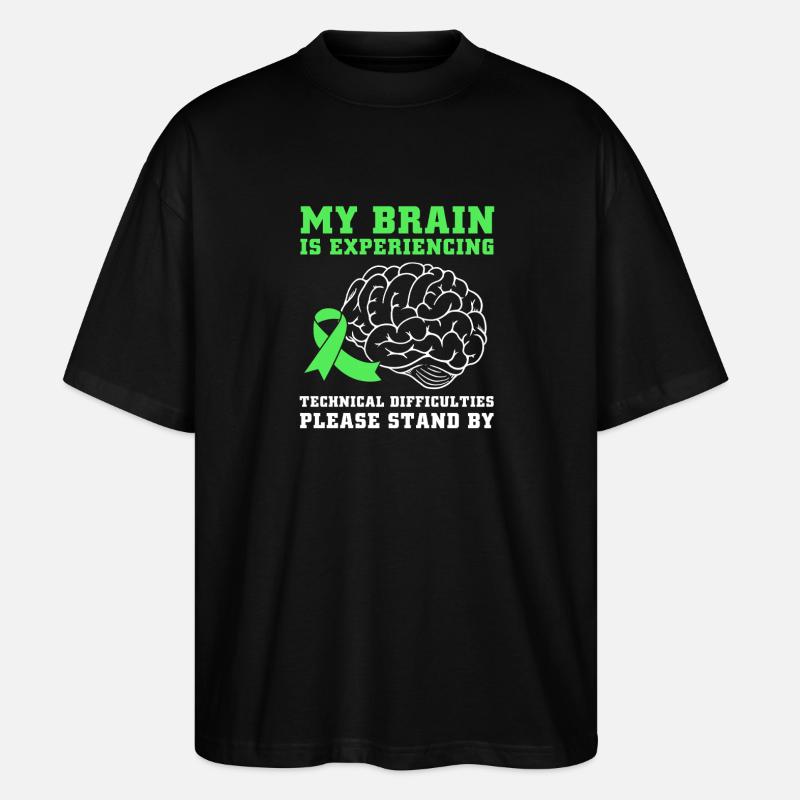 Gehirnverletzung Schlaganfall - Stanley/Stella Oversized Unisex Bio T-Shirt Blaster 2.0 - Schwarz