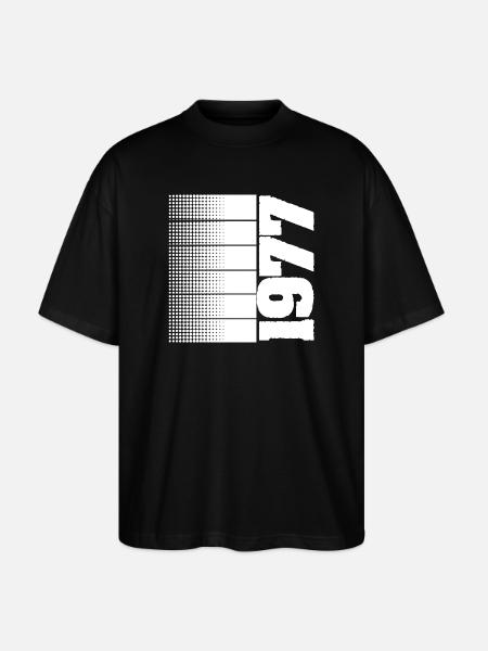 1977 - T-shirt bio Blaster 2.0 coupe oversize Stanley/Stella Unisexe - noir