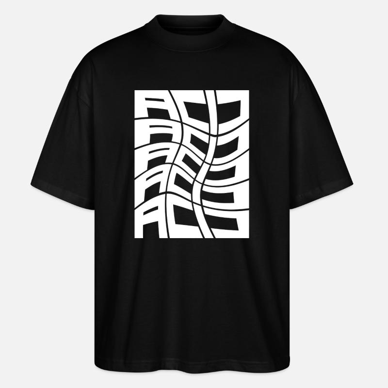 Acid Techno Musik - Stanley/Stella Oversized Unisex Bio T-Shirt Blaster 2.0 - Schwarz