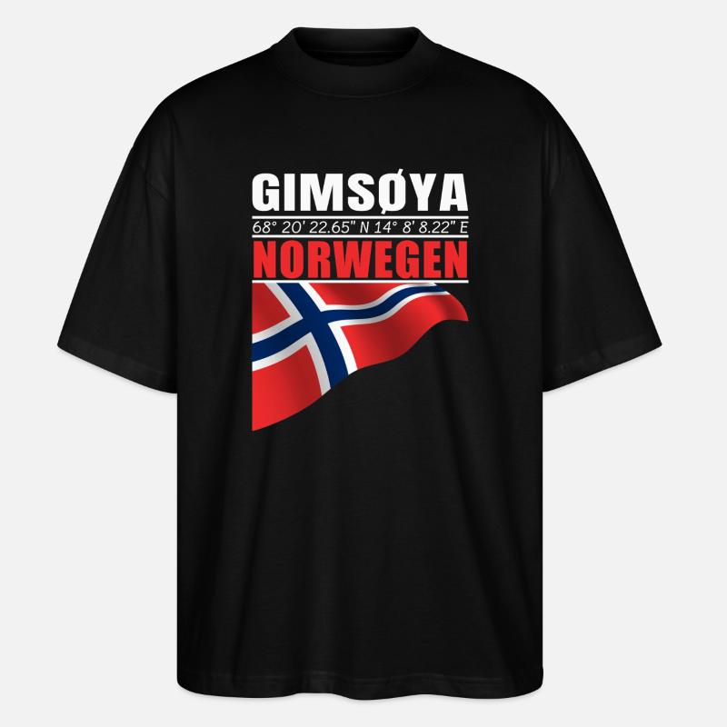 GIMSØYA - T-shirt bio Blaster 2.0 coupe oversize Stanley/Stella Unisexe - noir
